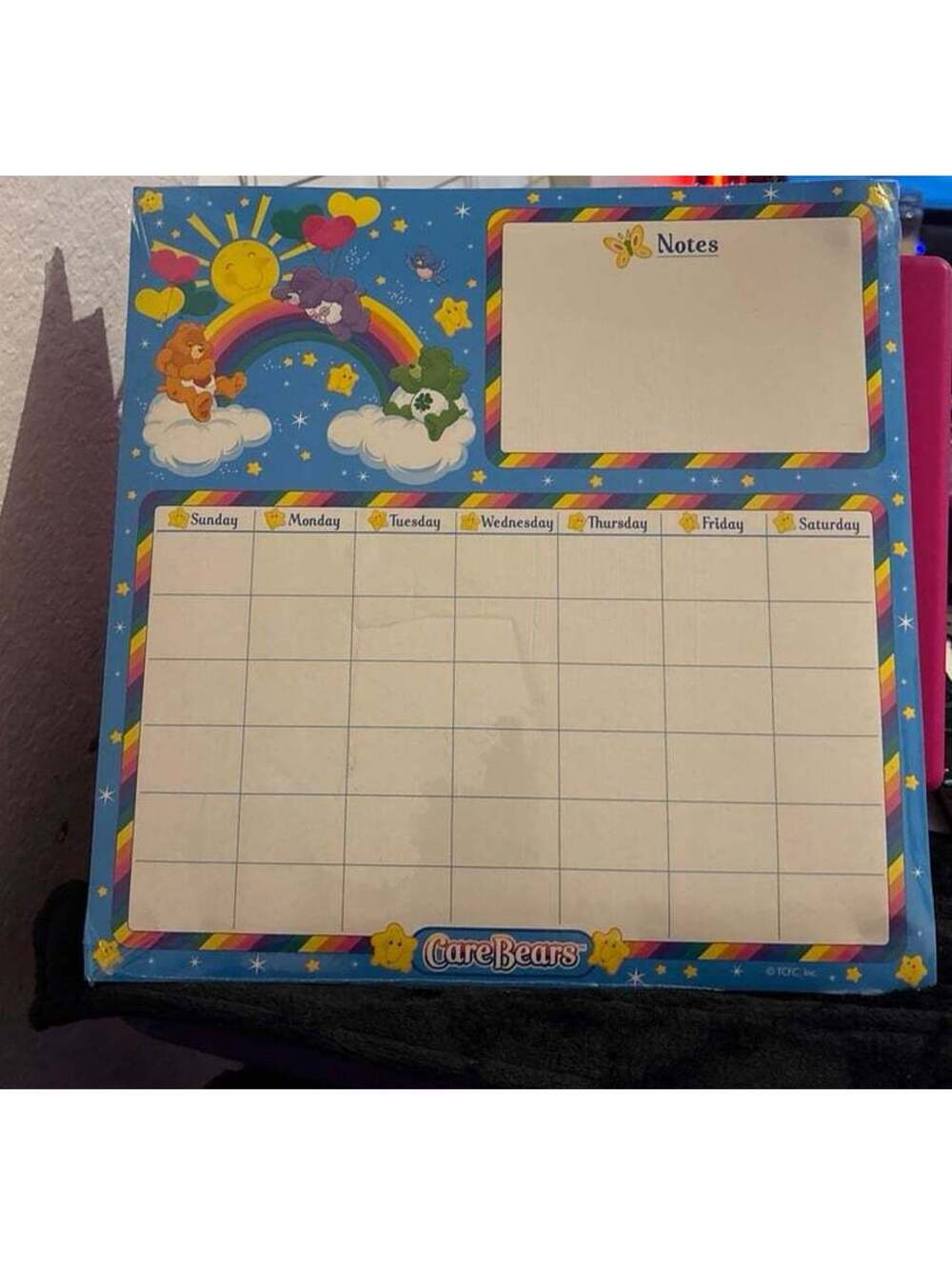 Care Bears Calendar dry erase